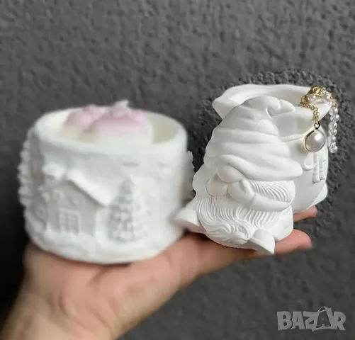 Молд кашпа дядо Коледа, снимка 7 - Форми - 48034290