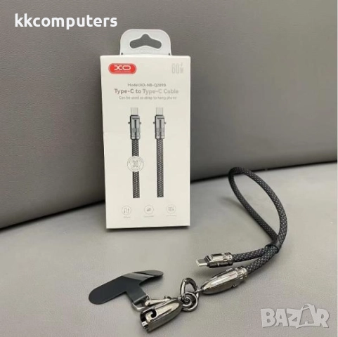 XO PD кабел връзка Type-C - Lightning (iPhone) 27W, 0.30m, XO-NB-Q289A / Черен / Баркод : 2404138, снимка 2 - Резервни части за телефони - 52572577