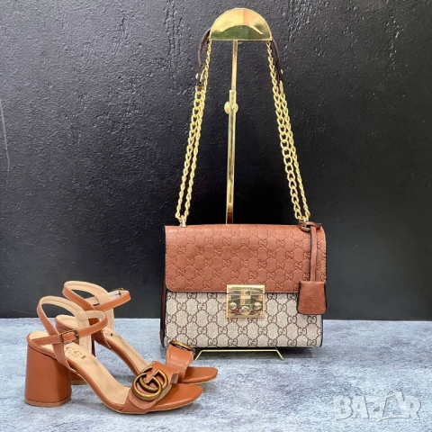 сандали на ток chanel gucci, снимка 17 - Сандали - 51450451