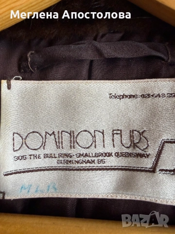 Елегантно дамско палто от естествена кожа с косъм, снимка 3 - Палта, манта - 53596892