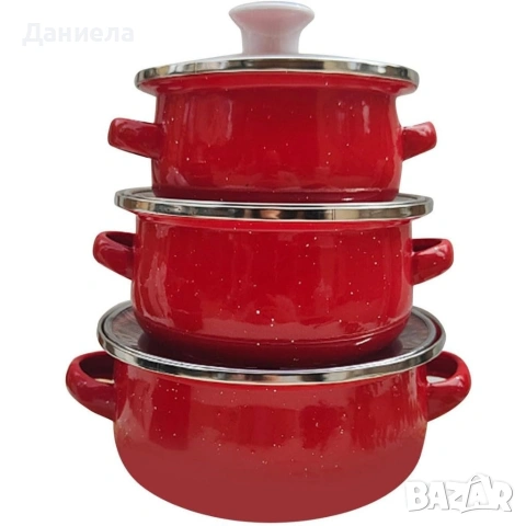 Комплект от 3 тенджери - 16см, 18см, 20см, снимка 9 - Съдове за готвене - 53309562