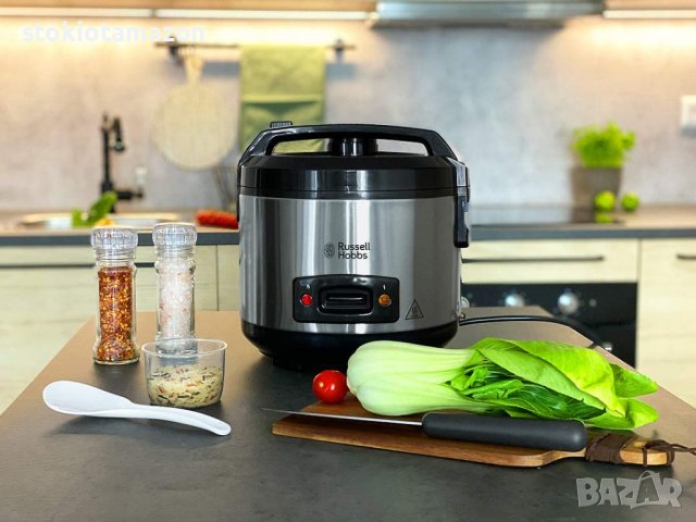Уред за варене на ориз Russell Hobbs, Черен/Инокс, снимка 8 - Мултикукъри - 38529373