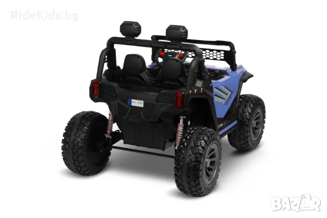 Офроуд акумулаторен автомобил BLAZE, Син– 4x4, до 35кг., с дистанционно и LED, снимка 2 - Детски велосипеди, триколки и коли - 50099626