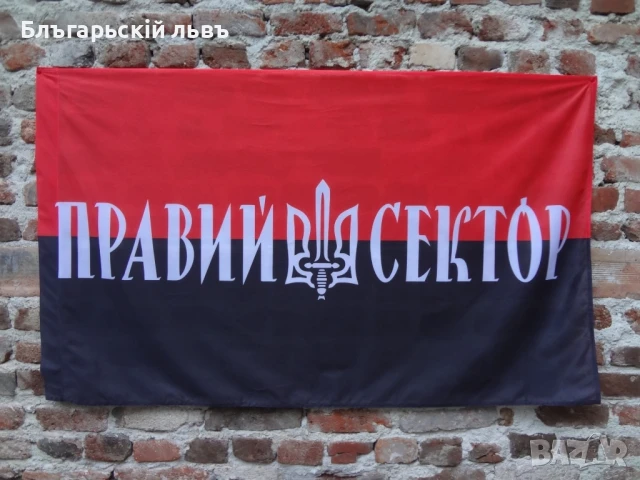 Знаме на  Десен сектор (Украйна)