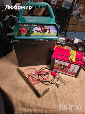 Електрическа ограда 9V "Power XXL B 9000" + батерия + аксесоари , снимка 4 - Други животни - 52109357