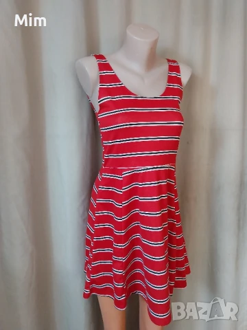 S/M Червена ,къса рокля , снимка 4 - Рокли - 50670440