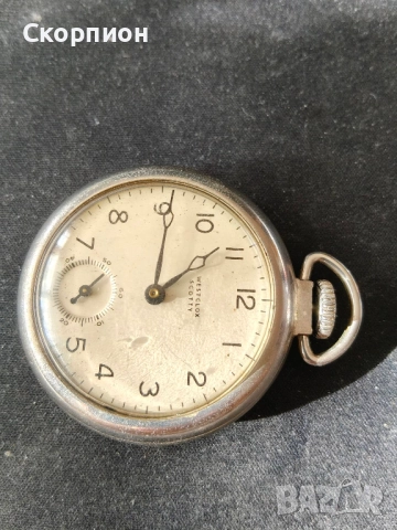 Американски джобен часовник - Westclox SCOTTY - MADE IN U.S.A. - Рядък, снимка 14 - Джобни - 50776891