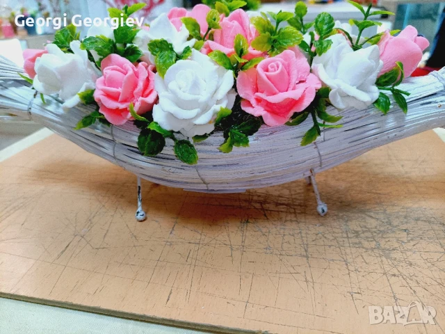 цветя изработени с глицеринов ароматен сапун , снимка 14 - Декорация за дома - 50502510