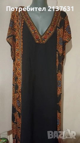НОВА ! ДАМСКА ДЪЛГА РОКЛЯ Размер XXXL / XXXXL 