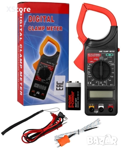 Цифров мултимер с амперклещи и дисплей, модел DT-266C, снимка 7 - Друга електроника - 52588802