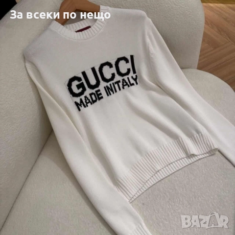 Gucci Дамски Пуловер Плетиво Гучи - 2 Налични Цвята Код I_84, снимка 2 - Блузи с дълъг ръкав и пуловери - 52107388