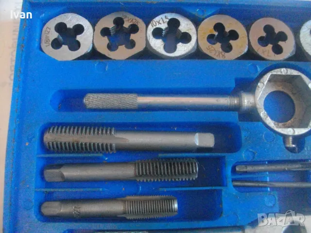 НОВ НЕМСКИ РЕЗБОНАРЕЗЕН КОМПЛЕКТ 22 БРОЯ РЗБОНАРЕЗНИ ПЛАШКИ И МЕТЧИЦИ М3-М12 ВЪНШНИ/ВЪТРЕШНИ РЕЗБИ, снимка 10 - Други инструменти - 48922465