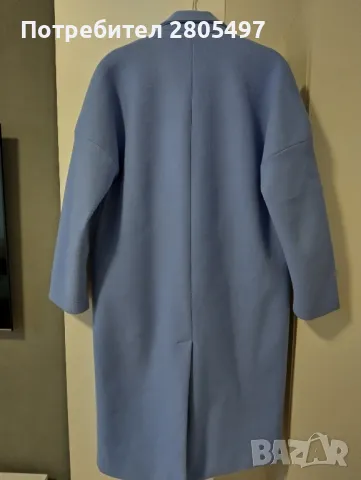 Лилаво дамско палто М/Л, снимка 2 - Палта, манта - 48785572