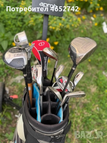 Голф стикове комплект с количка, снимка 3 - Голф - 52433010