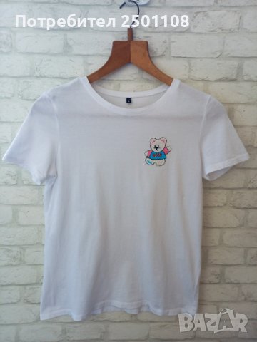 Тениска с емблема мече, снимка 3 - Тениски - 43368264