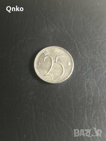 Белгия, 25 сантима 1964, френски текст, Belgium, Belgien, снимка 1