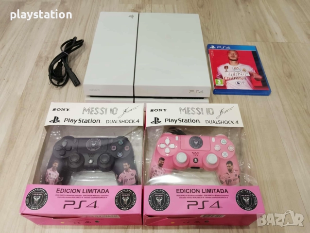 Playstation 4 Бял уникален комплект 