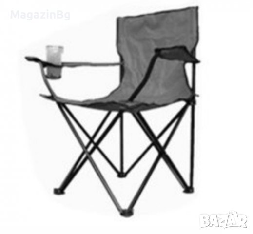 Стол сгъваем, С облегалка и поставка за чаша stol къмпинг градина , снимка 4 - Къмпинг мебели - 36928107