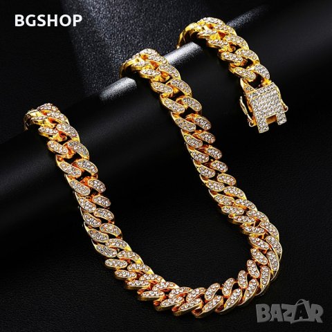 Хип-хоп ланец / Hip-Hop chain Bling Bling - Gold, снимка 4 - Колиета, медальони, синджири - 28402167