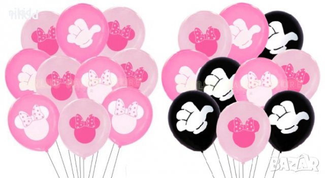 Мини Маус Minnie Mouse части тяло латекс балон балони парти рожден ден, снимка 1 - Други - 32067918
