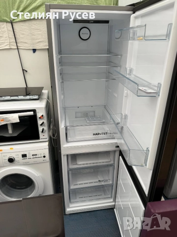061011 нов Хладилник с долен фризер BEKO B3RCNA 364 HXBR 186.50 см цена 1000 лв или 511,29 евро -със, снимка 4 - Хладилници - 51967061