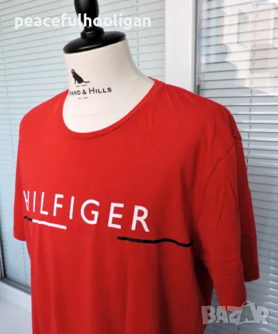 Tommy Hilfiger Round Neck  T-Shirt - страхотна   тениска размер XL, снимка 4 - Тениски - 50153135
