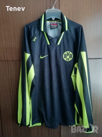 Borussia Dortmund 1996/1997 Nike Vintage оригинална тениска фланелка блуза Борусия Дортмунд XL Away
