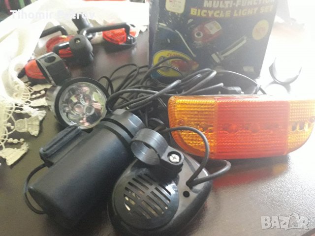 Комплект фар стоп Митаче клаксон за колело и др., снимка 8 - Аксесоари за велосипеди - 33492744