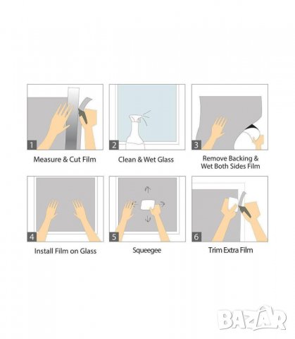 Огледално фолио за затъмнение на стъклa, прозорци - код 2477, снимка 8 - Други стоки за дома - 26713721