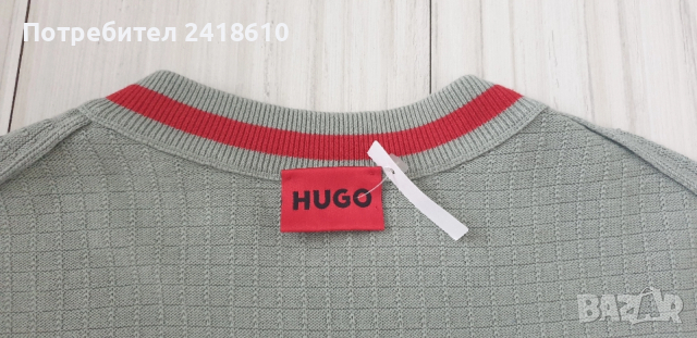 Hugo Boss HUGO Stoppo Cotton Knit Mens Size M ОРИГИНАЛ! Мъжки Памучен Пуловер!, снимка 11 - Пуловери - 53605476