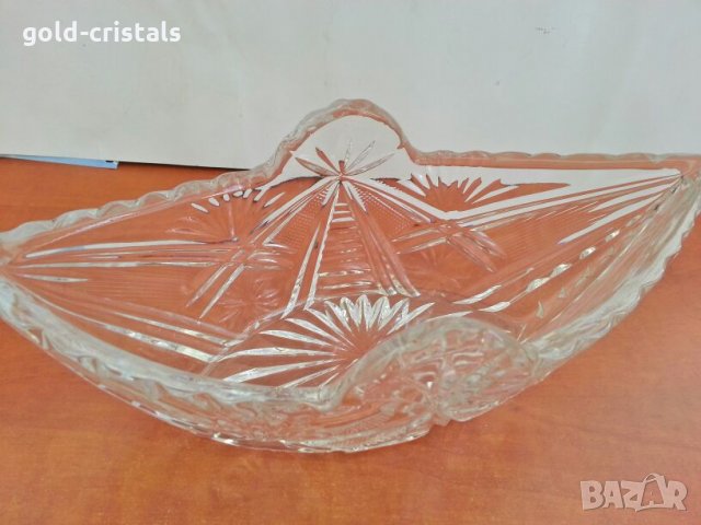 кристална купа фруктиера , снимка 2 - Антикварни и старинни предмети - 26647957