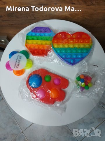 Антистрес играчка Fidget Toys Шарен Попит, фиджет, Pop it fidget