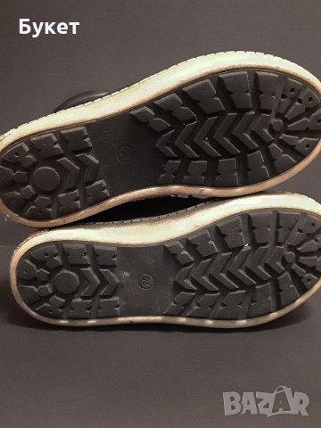 Детски зимни подватени ботуши - черни, снимка 3 - Детски боти и ботуши - 35428539