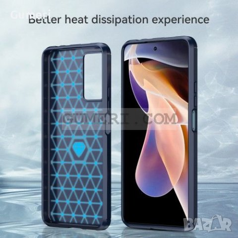 Xiaomi Redmi Note 11 Pro+ 5G  Удароустойчив Гръб  - Карбон, снимка 17 - Калъфи, кейсове - 36860742