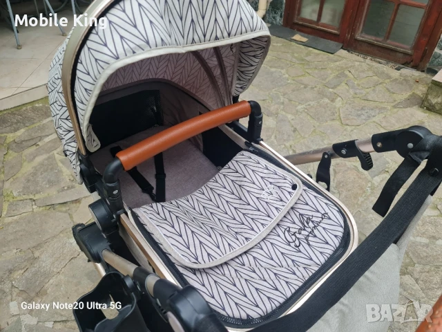 МОНИ Комбинирана количка 3 в 1 GALA Premium BARLEY, снимка 9 - Детски колички - 50577780