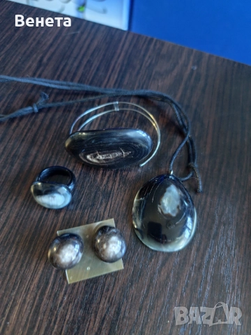 Уникални обеци-намалени  от кост от рог!🥰, снимка 3 - Обеци - 52594414