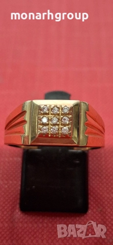 Златен пръстен , снимка 2 - Пръстени - 52870089