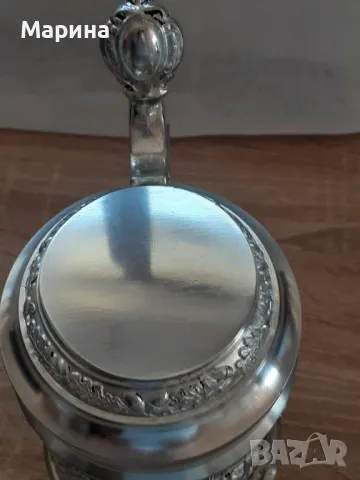 Халба от калай, 750 мл., Antik * Vintage#36, снимка 8 - Антикварни и старинни предмети - 47609527