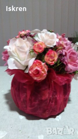 Продавам много хубав декоративен букет! Ново! , снимка 3 - Стайни растения - 35584323