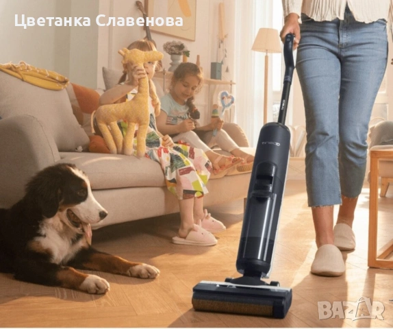 Безкабелна прахосмукачка Tineco Floor One S6 Flashdry Pet, снимка 6 - Прахосмукачки - 53151273
