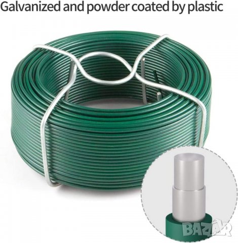 6 броя универсална градинска тел с ПВЦ покритие DA090, снимка 7 - Огради и мрежи - 38931945