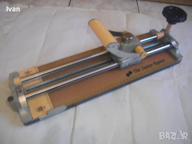 НОВ Ръчен Масивен РОЛКОВ НОЖ Висок клас регулации рязане/прегъване хартия табак кадастрон ZUTTER CUT, снимка 3 - Други инструменти - 47402521