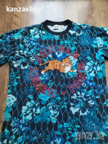  KENZO Paris H&M Jungle Floral Tiger Logo Tee - страхотна мъжка тениска С, снимка 4 - Тениски - 49815916