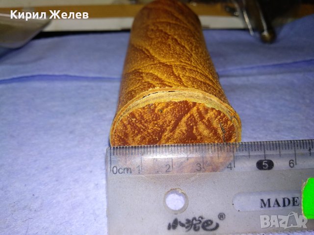 UNITRA cemi МАРКОВ ЛУКС КОМПЛЕКТ 4 ДЖОБНИ МЕТАЛНИ ЧАШКИ За АЛКОХОЛ в КОЖЕНО КАЛЪФЧЕ 41417, снимка 12 - Други ценни предмети - 43650759