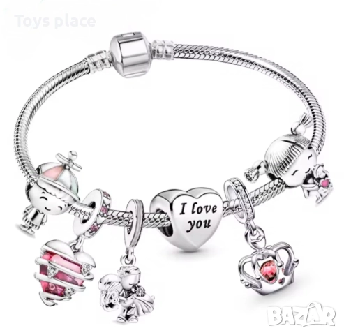 Disney Гривни тип Пандора Лило и Стич, Мики Маус Lilo and Stitch Minnie mouse , снимка 10 - Гривни - 52711237