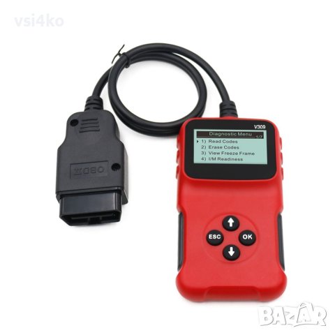 OBD2 устройство V309 - универсален уред за диагностика на автомобили , снимка 2 - Аксесоари и консумативи - 40344739