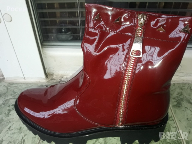 Дамски лачени боти 39, снимка 7 - Дамски боти - 48199173