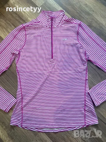 Лилава блуза на райе Nike, снимка 4 - Блузи с дълъг ръкав и пуловери - 49826830