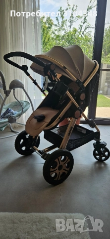 Бебешка и детска количка със сенник и две положения на коша, снимка 4 - Детски колички - 52959168