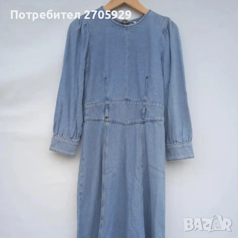 Zara дънкова рокля, размер XS/S, снимка 3 - Рокли - 51405434